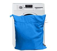 Harrison Howard Bolsa de lavado para mascotas, perro, gato, caballo, bolsa de lavandería para alfombras, sábanas, botas, mascotas, ayudante de lavandería, Jumbo 48 L 78 cm x 70 cm, azul verdadero