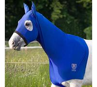 Harrison Howard Capucha elástica para Cabeza de Caballo con Cremallera, Color Azul, Talla M