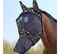 Harrison Howard CareMaster Caballo Máscara antimoscas Nariz Larga con Orejas protección UV para Caballe-Paisley Wave (M)