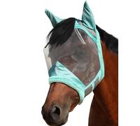 Harrison Howard CareMaster - Máscara acolchada de forro polar a prueba de medias caras para caballo, protección extra de lana, menta de verano