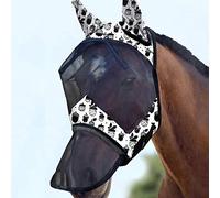 Harrison Howard CareMaster Máscara de Mosca de Caballo Nariz Larga con Orejas Protección UV para Caballo-Pino Conos (L)