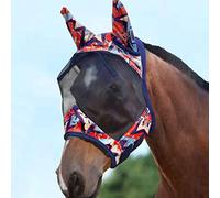 Harrison Howard CareMaster - Máscara de Mosca para Caballos, estándar, con Orejas, protección UV para Caballos, Graffiti Abstracto (L)