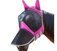Harrison Howard CareMaster Pro Luminous Máscara Anti-Moscas Protección con Orejas y Nariz Rosa(M; COB)