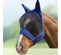 Harrison Howard CareMaster Pro Luminous - Máscara de Mosca para Caballos, estándar, con Orejas, protección UV, para Caballos Marinos (L)