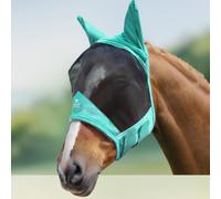 Harrison Howard CareMaster Pro - Máscara Luminosa para Caballo, estándar con Orejas, protección UV para Caballo, Verano, Menta, M COB