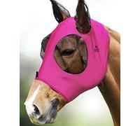 Harrison Howard Elasticity - Máscara de mosca para caballo, excelente comodidad con protección UV, máscara estándar para caballo, color rosa