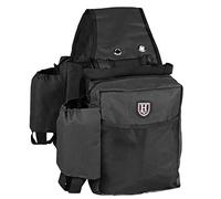 Harrison Howard Equestrian Western - Bolsa de sillín para caballos, color negro
