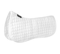 Harrison Howard Media almohadilla para aliviar la presión, prevención de lesiones para caballos, ajuste contorneado, transpirable, color blanco