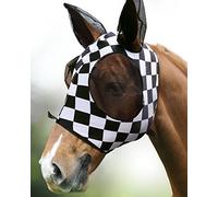 Harrison Howard Super Comfort Stretch Fly Mask Large Eye Space with UV Protection Soft on Skin with Breathability Karoddruck L