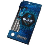 Harrows Blaze INOX Darts | Softdarts-Set mit Tragetasche |16g und 18g| Enthält Supergrip-Schäfte und 100-Mikron-Marathon-Flights 16 g