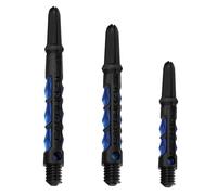 Harrows Dart Shafts Carbon ST Tallos con anillos piramidales, corto, azul