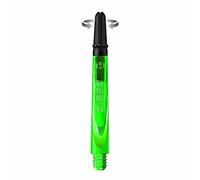 Harrows Darts Technology Carbon 360 Shafts, Rotating Carbon Top de Thor-Sports (midi, Green)