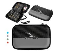 Harrows Étui à Fléchettes Carbon ST Pro 6 | Étui à fléchettes Porte-fléchettes I L'étui à fléchettes Peut contenir 6 fléchettes | Material de protección EVA | Negro Gris