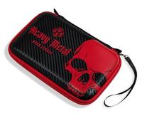 Harrows Ryan Searle Player Pro 6 - Funda para dardos (6 unidades, para 6 dardos), color negro y rojo, Negro , Deportivo