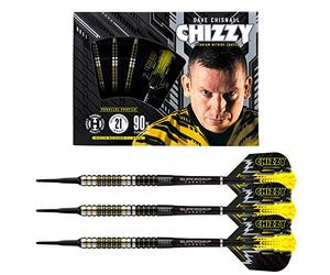 Harrows Soft Dave Chisnall Darts 90% Tungsteno Dardos 18 Gramos