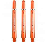 Harrows Supergrip - Cañas de dardos medianas, tallos de policarbonato, anillos mecanizados, naranja (3 juegos)