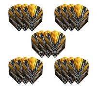 Harrows Supergrip Ultra - Juego de 5 plumas para dardos (15 vuelos en total) I 100 micras, extra fuertes, fabricadas en el Reino Unido, accesorios profesionales para dardos