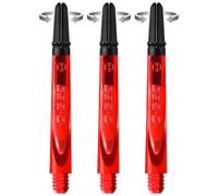 Harrows Thor-Sports Darts Technology Carbon 360 - Cañas giratorias de carbono (corto, rojo)