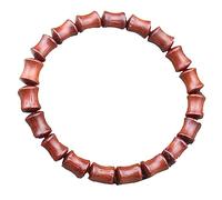 Harry and Henry Pulsera de madera de palisandro para mujer, pulsera vintage de bambú de 10 mm, pulsera de cuentas de madera ética, regalo de joyería de moda para hombres, Adjustable, aleación, No es