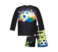 Harry Bear Bañador Niño | Fútbol Bañador Niño Natation | Bañador Piscina Niño De 2 Piezas | Negro 6-7 Años