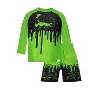 Harry Bear Bañador Niño | Juego De Bañador Niño Natation Gaming | Bañador Piscina Niño De 2 Piezas | Verde 11-12 Años