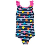 Harry Bear Bañador para Niñas Corazones Azul 3-4 Años