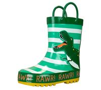 Harry Bear Botas Impermeables para Niños Dinosaurio Verde 27