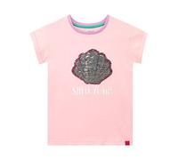 Harry Bear Camiseta de Manga Corta para niñas Shell Yeah Reversible Lentejuelas Rosa 9-10 Años