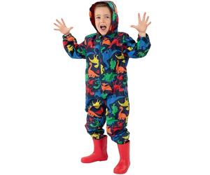 Harry Bear Chubasquero Niño, Chaqueta Niño Dinosaurio, Mono Impermeable, Azul 4-5 Años