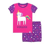 Harry Bear Pijama Corta para niñas Unicornio de Brillantina Rosa 18-24 Meses