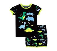 Harry Bear Pijama Corta para niños Dinosaurio Negro 4-5 Años
