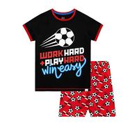 Harry Bear Pijama Corta para niños Fútbol Negro 6-7 Años