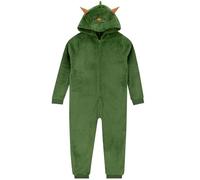 Harry Bear Pijama Mono Dinosaurio, Pijama Niño con Cuerno 3D, Pijamas Invierno NiñoDinosaurio, Verde 7-8 Años