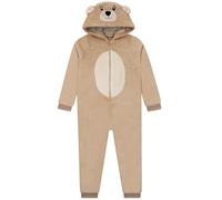 Harry Bear Pijama Mono Oso, Pijama Niño con Orejas 3D, Pijamas Invierno Niño Oso, Marrón 6-7 Años