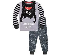 Harry Bear Pijamas de Manga Larga para niños Monstruo Ajuste Ceñido Gris 3-4 Años