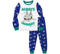 Harry Bear Pijamas de Manga Larga para niños Tiburones Ajuste Ceñido Azul 8-9 Años
