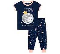 Harry Bear Pijamas para niñas Luna Ajuste Ceñido Azul 10-11 Años