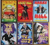HARRY HILL COMEDY COLLECTION 6 DVD's: in hooves live TV BURP GOLD 1 + 2 + 3 ( complete ) THE MOVIE first class scamp