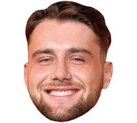 Harry Jowsey (Brown Hair) Big Head. Máscara más grande que la vida.