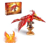 Harry Magic World Fire Phoenix Juego de bloques de construcción, 938 piezas, modelo creativo de arquitectura de pájaro animal, juguete de regalo para niños y niñas, compatible con grandes marcas