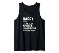 Harry Name - Definición de Nombre Divertido - Diccionario de Nombres Camiseta sin Mangas