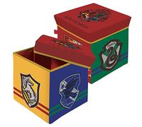 ARDITEX Caja con Tapa Harry Potter, Cubo de Tela Guardatodo para Ropa, Libros, Juguetes, Pelotas, y Asiento Infantil para Sentarse 30 x 30 x 30 cm