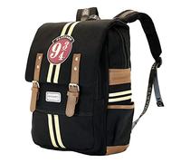 Harry Potter 9 3/4-Mochila Oxford, Negro 9 3/4, 29 x 40 cm, Capacidad 16 L