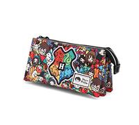 Harry Potter Accio-Estuche Portatodo Triple HS, Multicolor, 23 x 11 cm