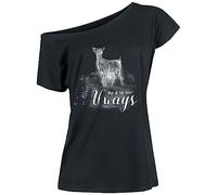Harry Potter Always Mujer Camiseta Negro XXL 100% algodón Ancho