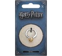 HARRY POTTER Anillo Acero Inoxidable, Golden Snitch (Talla L), Aleación de Zinc, Plata