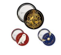 ABYstyle - Pack de 3 insignias HARRY POTTER Hogwarts - Producto oficial - Blasons des Maisons - Diámetros 5 cm & 3,2 cm