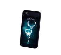 Harry Potter Batería externa iluminada de 10.000 mAh. Carga hasta 2 teléfonos a la vez. Pantalla LCD con indicador de alimentación. 4 cargas completas de dispositivos sobre la marcha. 2 salidas USB-A.
