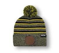 Harry Potter Beanie Hufflepuff - Gorro con pompón a rayas, multicolor, multicolor, M/talla única