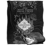 HARRY POTTER Black and White Map Officially Licensed Silky Touch Super Soft Throw Blanket 152 x 127 cm